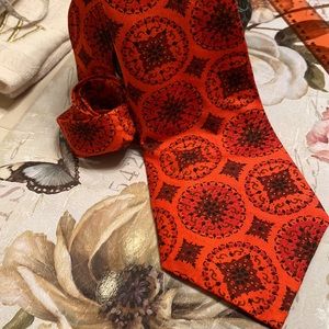 Tie-Host Pick! Vintage 100% Thai Silk hand made tie Made in Thailand 4” x 54”